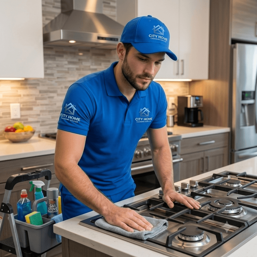 Gas Stove  Cleaning